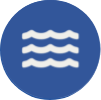 Illustrated water ripples icon