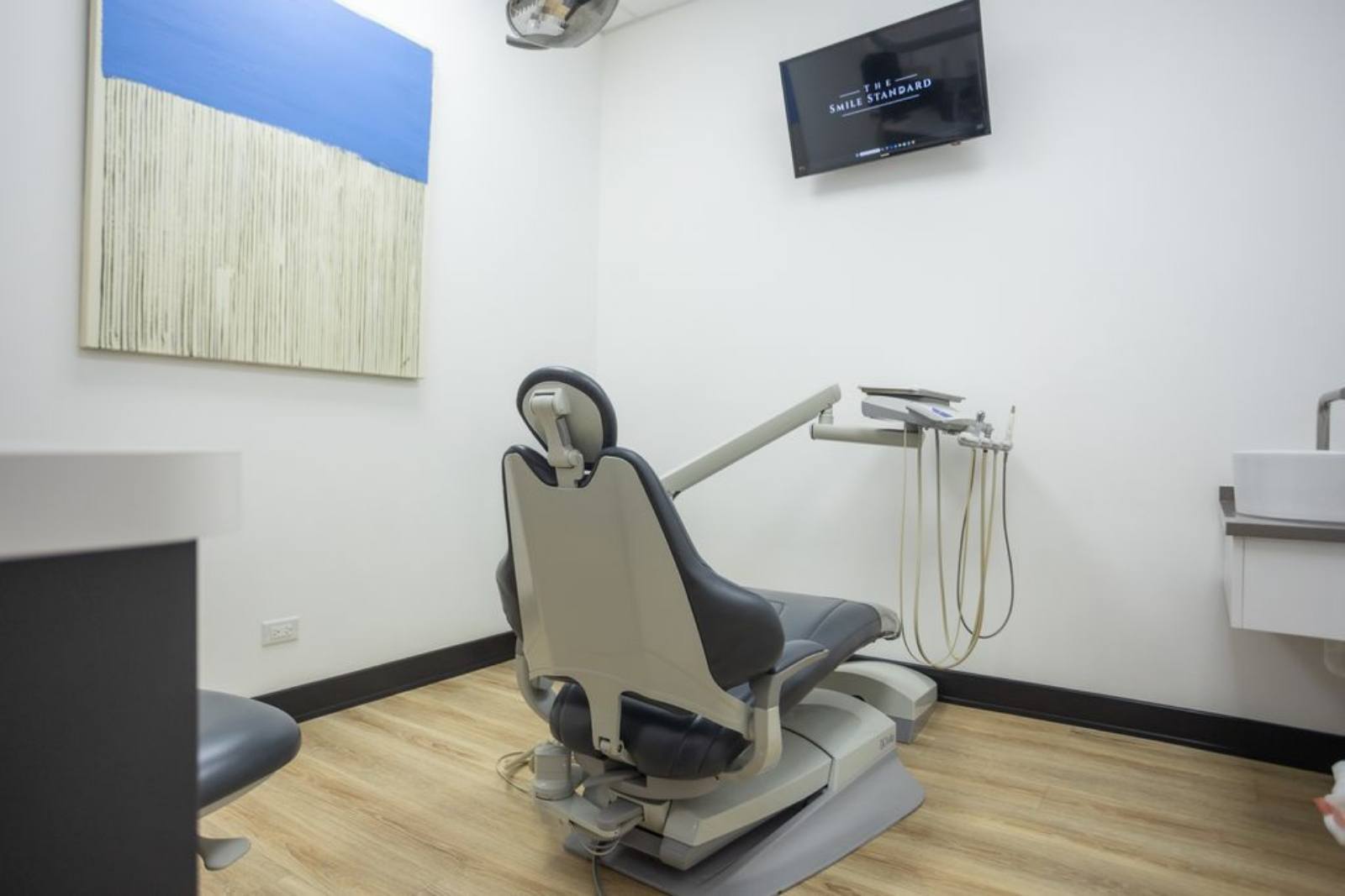 Waiting room of dental office in Schaumburg