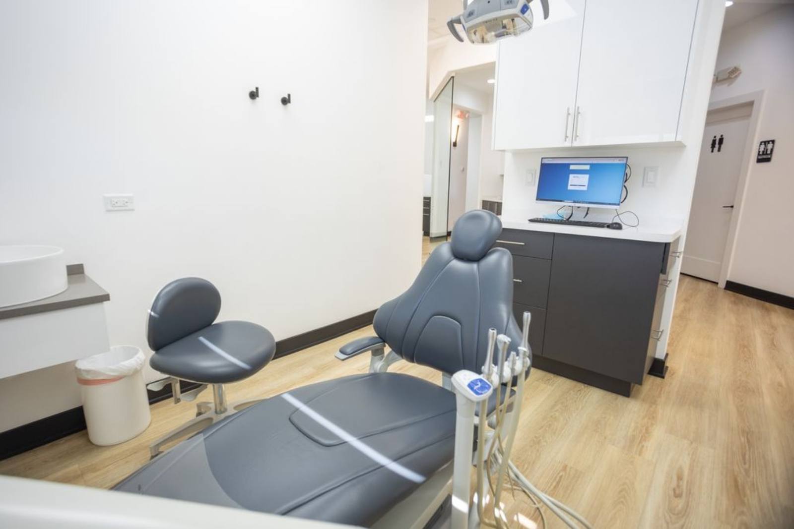 Waiting room of dental office in Schaumburg