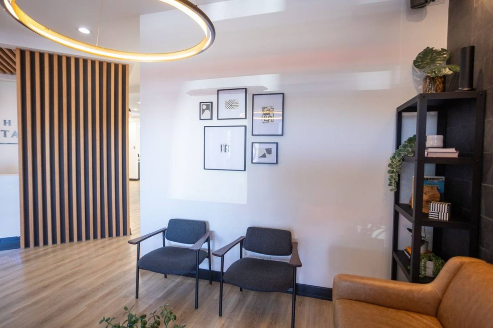 Waiting room of dental office in Schaumburg