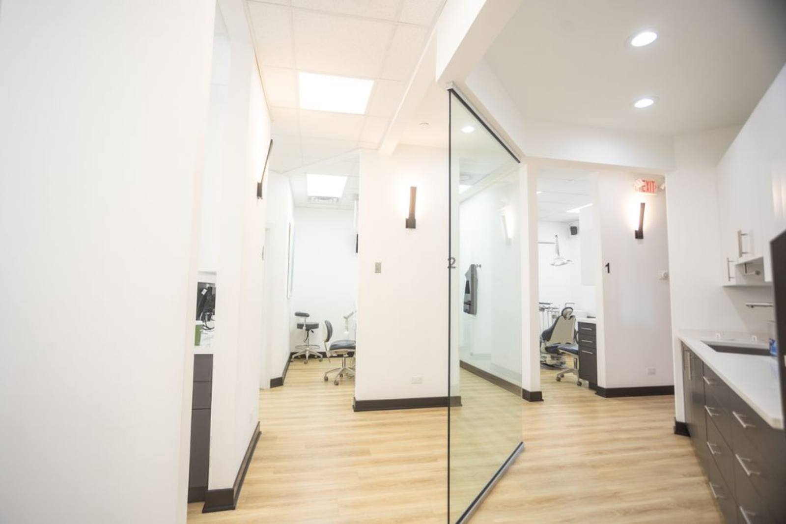 Waiting room of dental office in Schaumburg