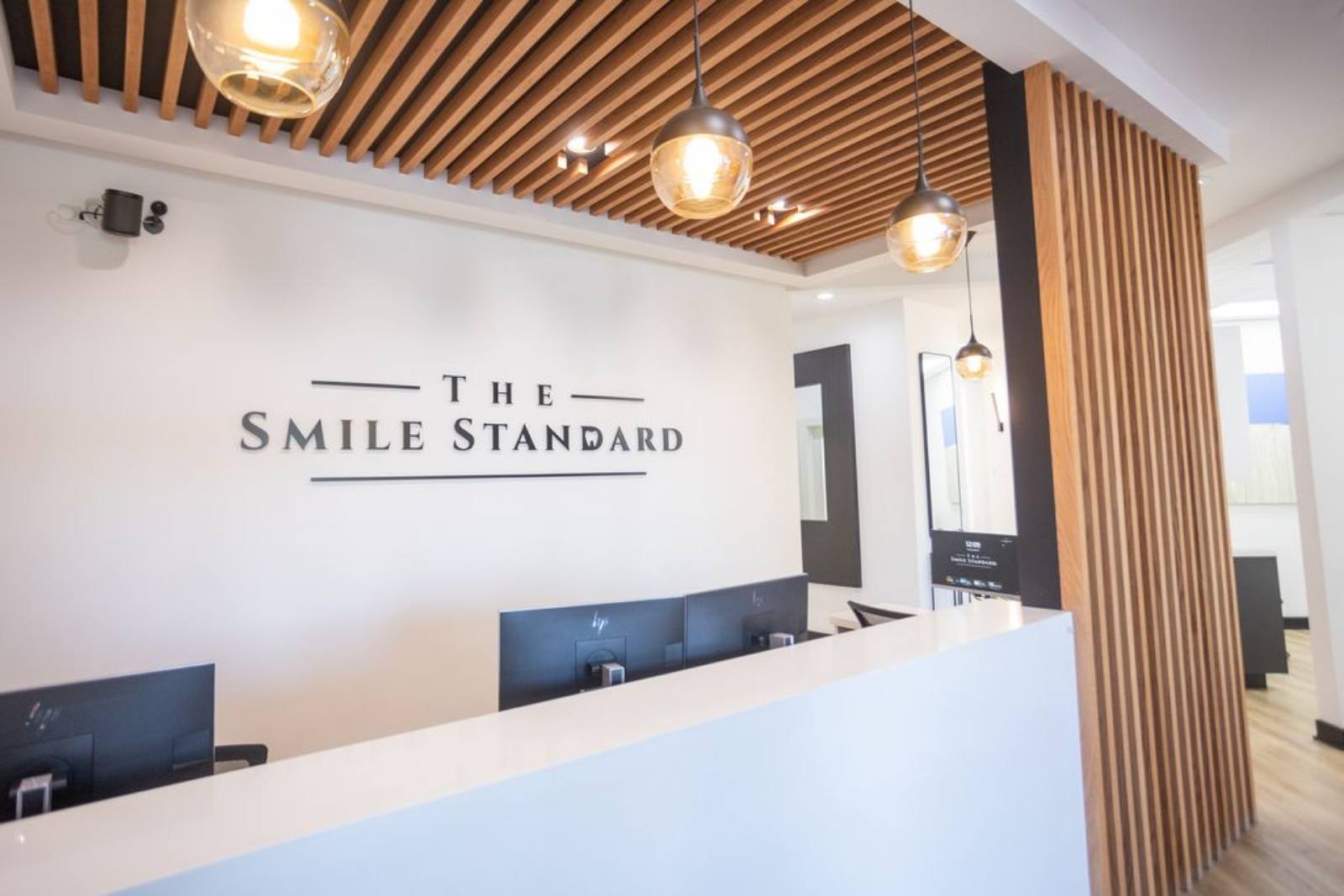 Waiting room of dental office in Schaumburg