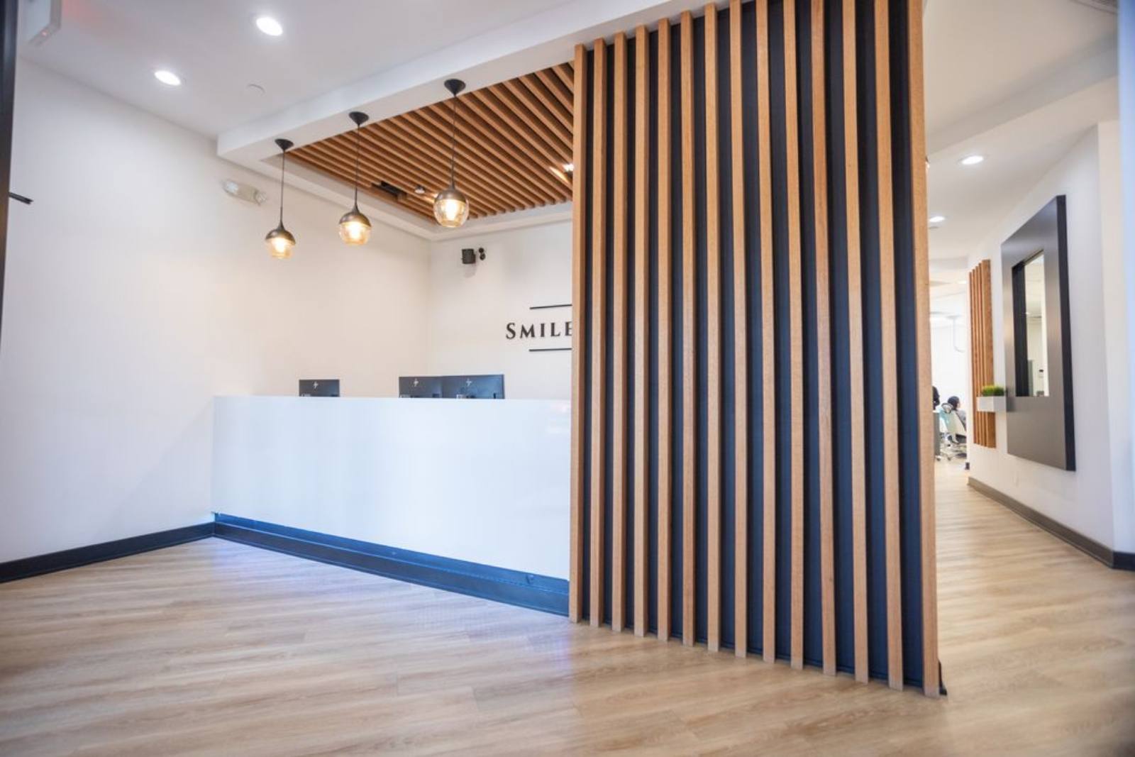 Waiting room of dental office in Schaumburg