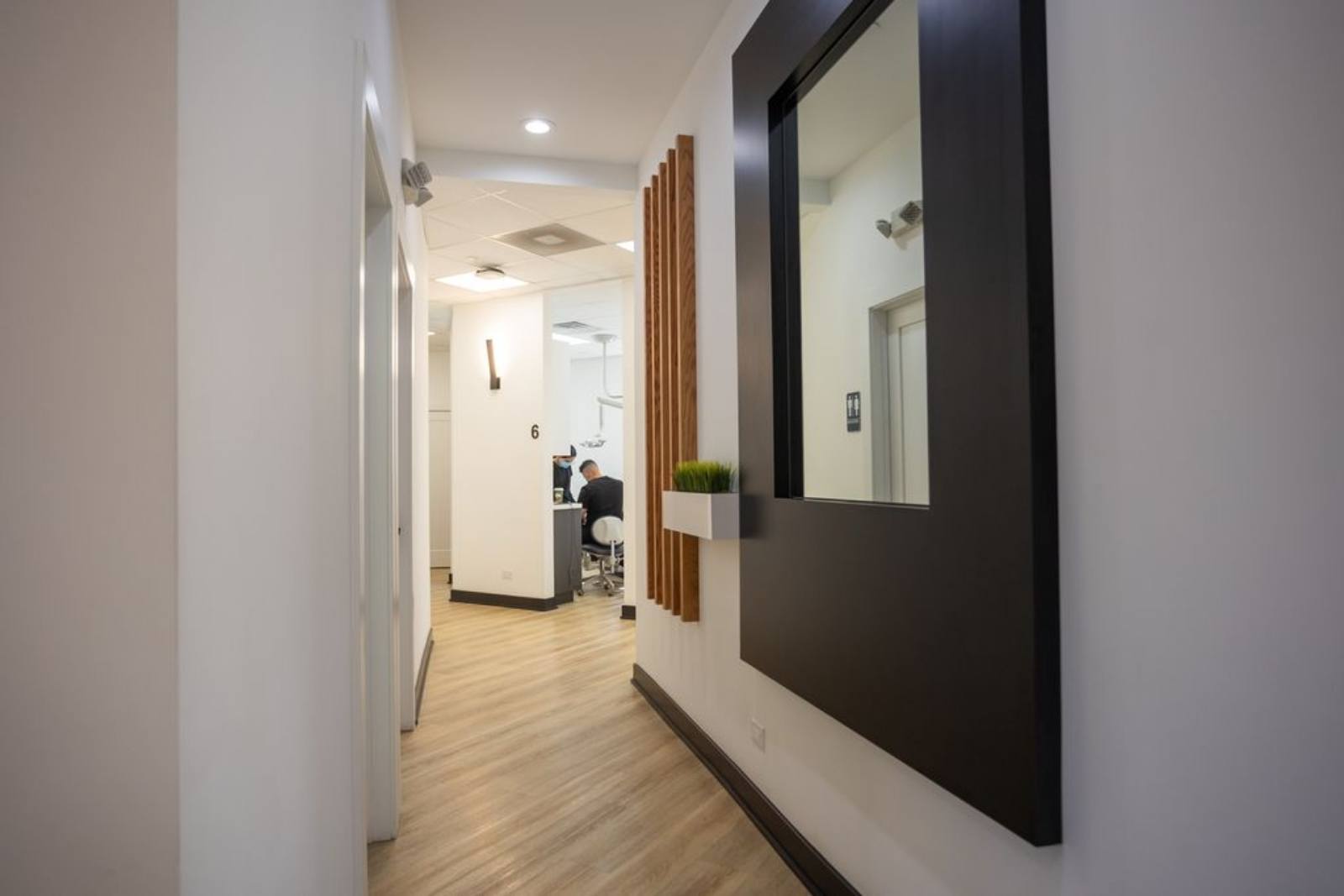 Waiting room of dental office in Schaumburg